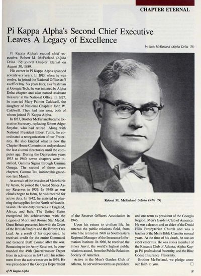 Chapter Eternal, December 1989